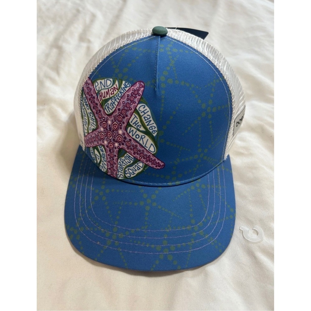 BOCO Gear End Human Trafficking Starfish Trucker Hat Blue White Snapback NEW